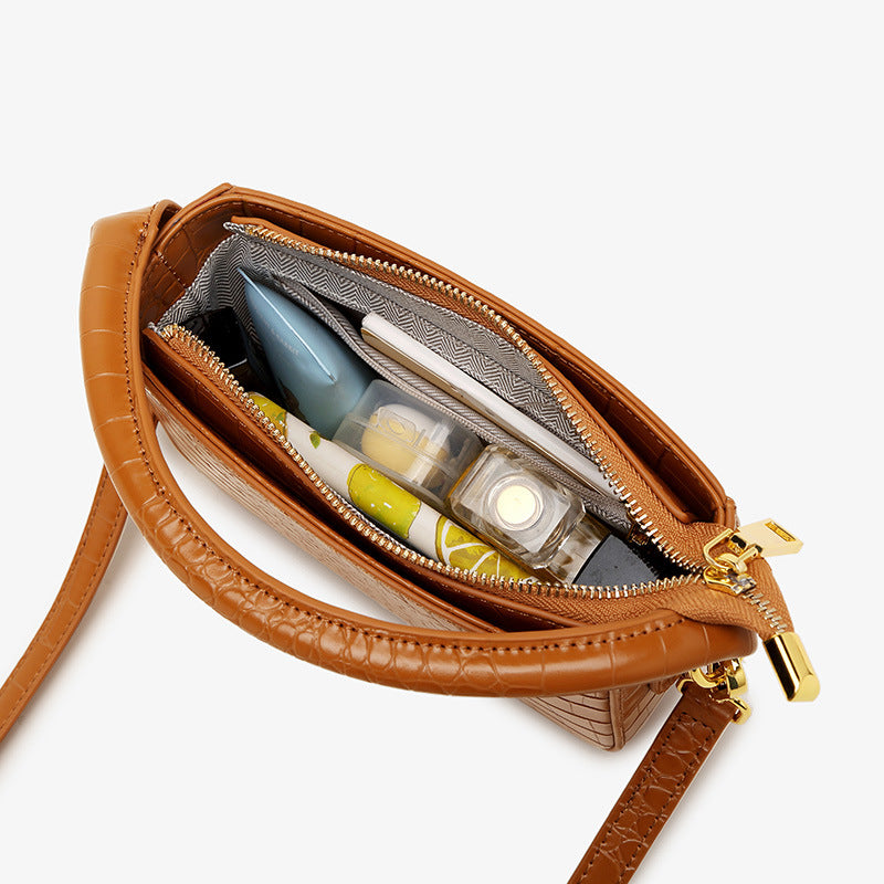 Women’s Croc Print Mini Handbags in Vegan Leather image 5