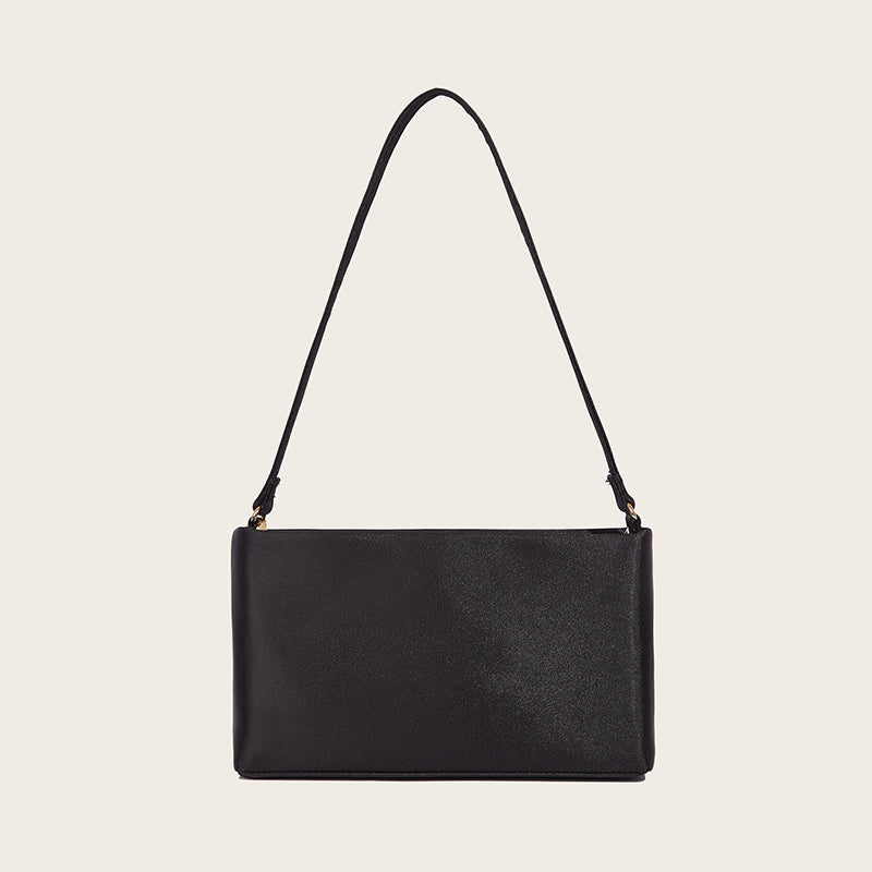 Women’s Black Satin Rhinestone Evening Bags image 5