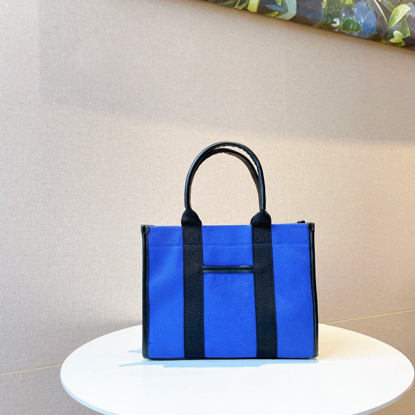 Women’s Canvas Tow Tone Tote Bags image 5