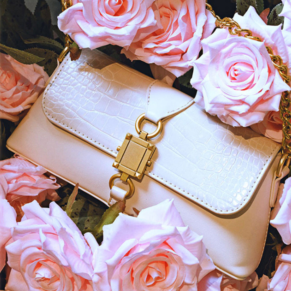 Women’s Chains Flap Baguette Bags Shoulder Bags image 4