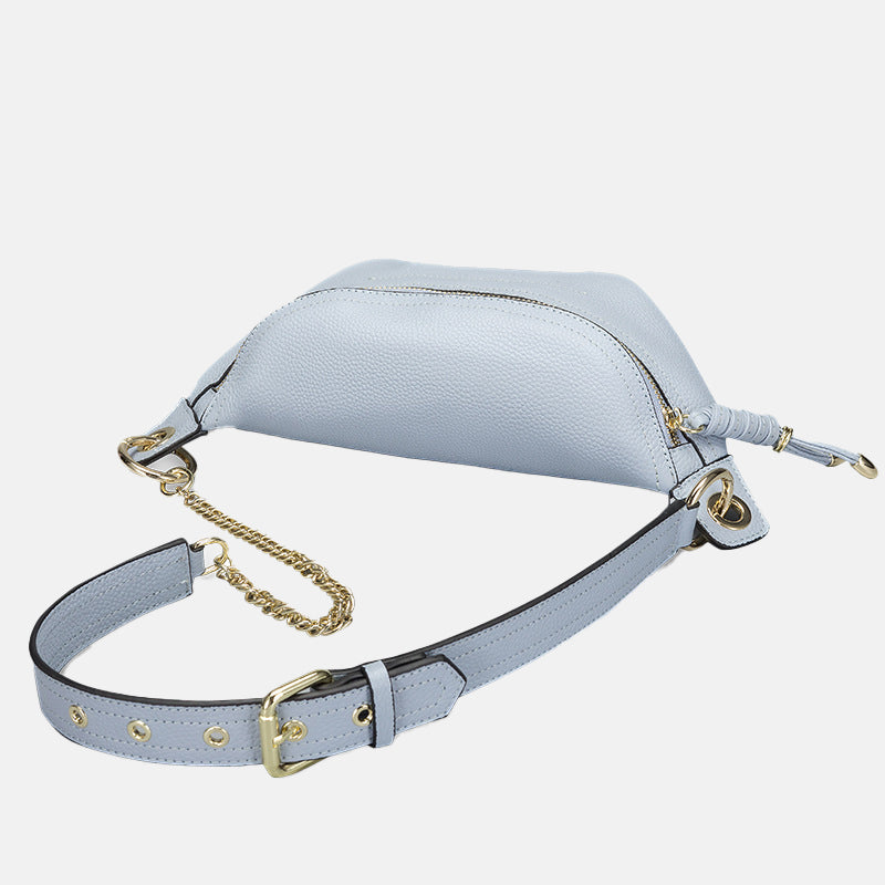 Women’s Chains Genuine Leather Fanny Packs Waist Bags image 4