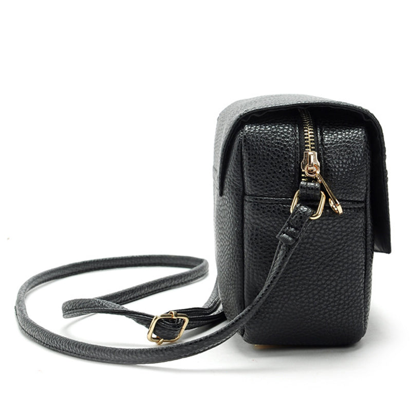 Women’s Black Crossbody Bags in Vegan Leather image 2