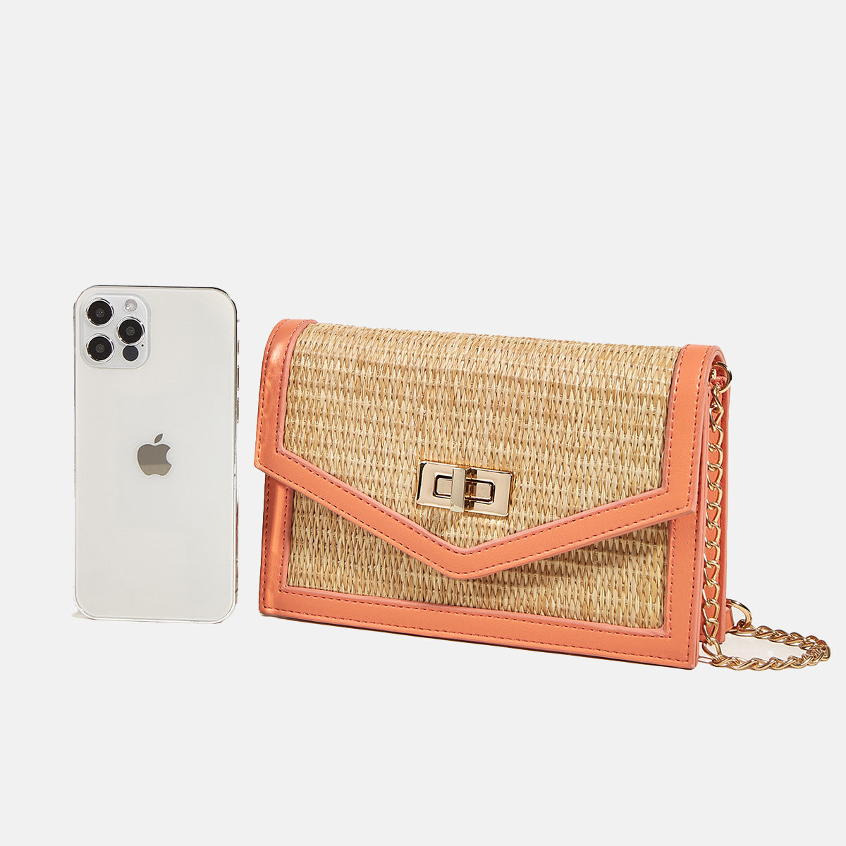 Women’s Envelope Woven Flap Crossbody Bags image 3