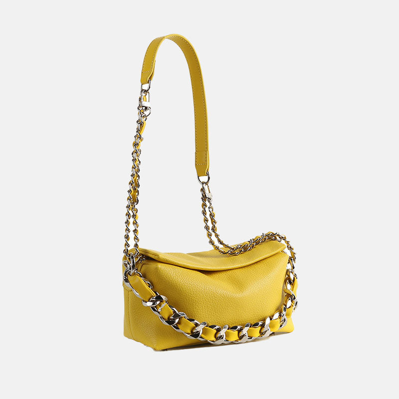 Women’s Chains Leather Shoulder Bags image 2