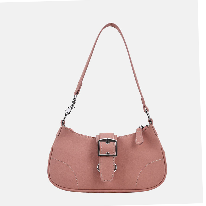 Women’s Buckle Baguette Bags in Vegan Leather image 3