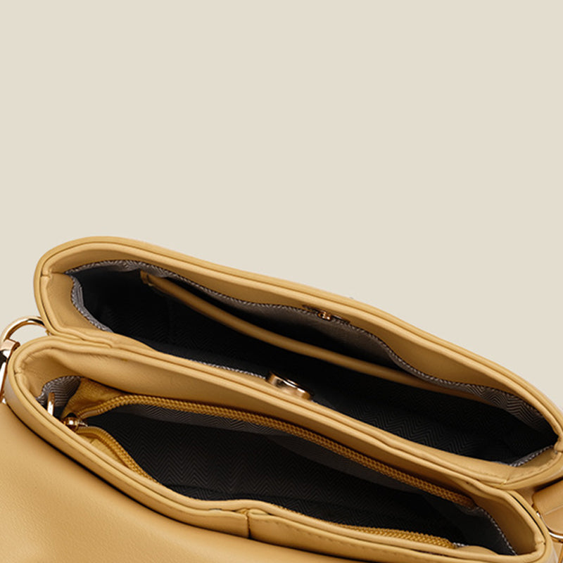 Women’s Flap Hand Bags in Vegan Leather with Shoulder Strap image 5