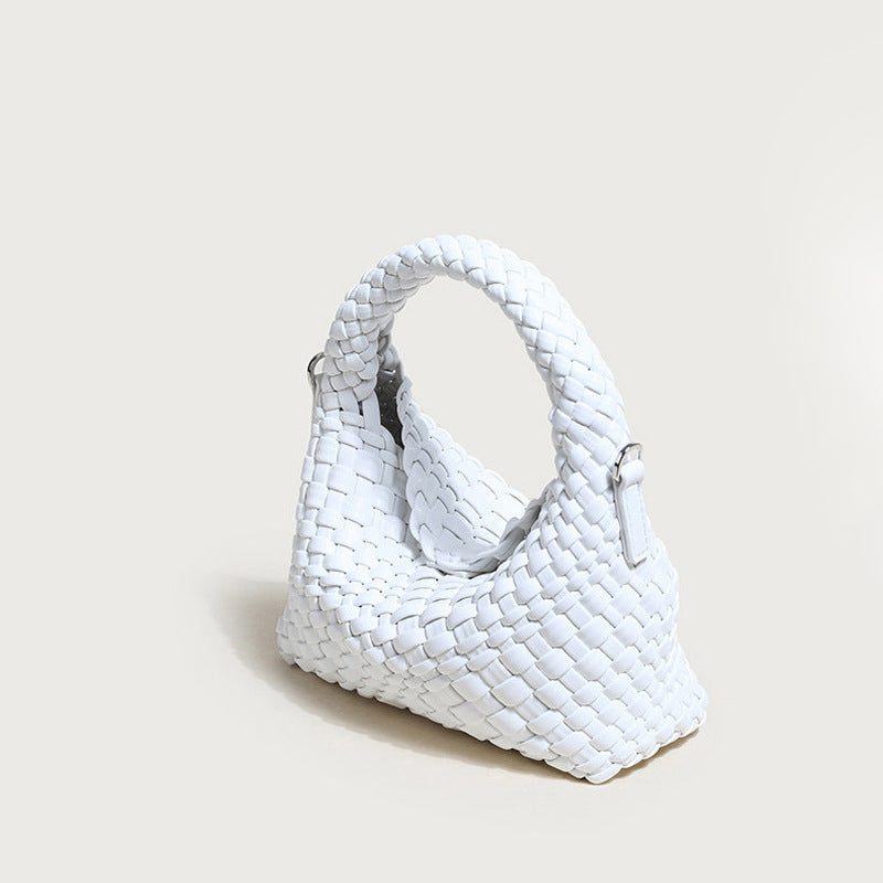 Women’s Braided Top Handle Clutch Bags with Shoulder Straps image 7