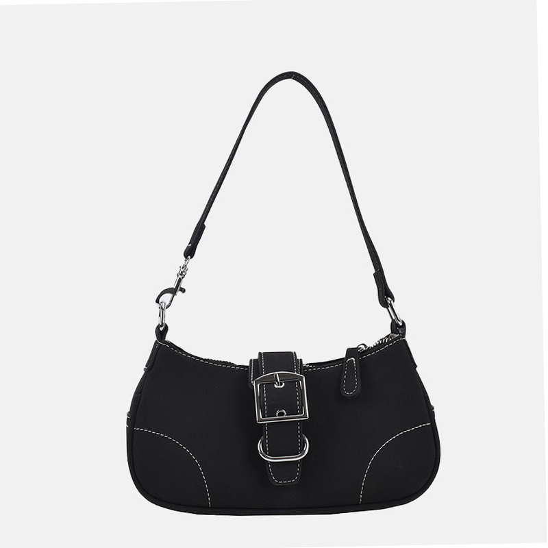 Women’s Buckle Baguette Bags in Vegan Leather image 5