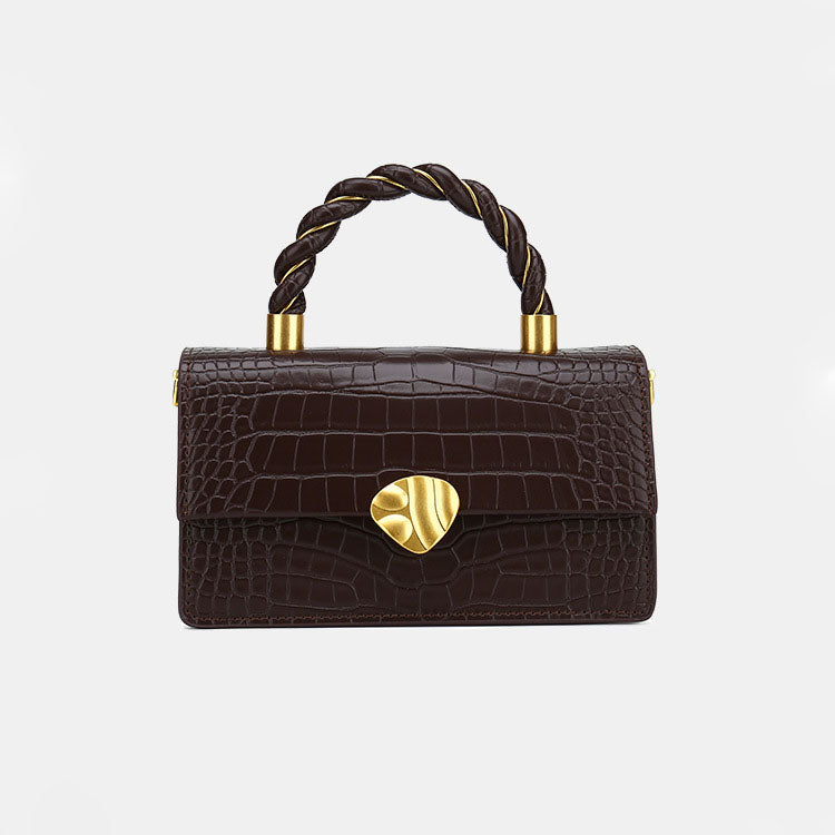 Women’s Croc Print Handbags with Vrossbody Strap in Vegan Leather image 8