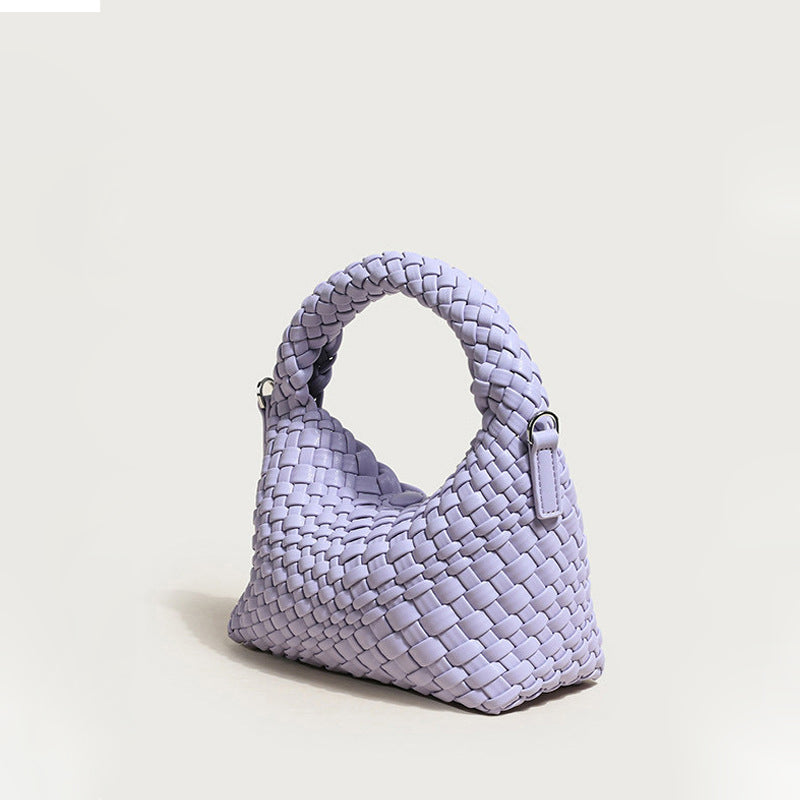 Women’s Braided Top Handle Clutch Bags with Shoulder Straps image 8