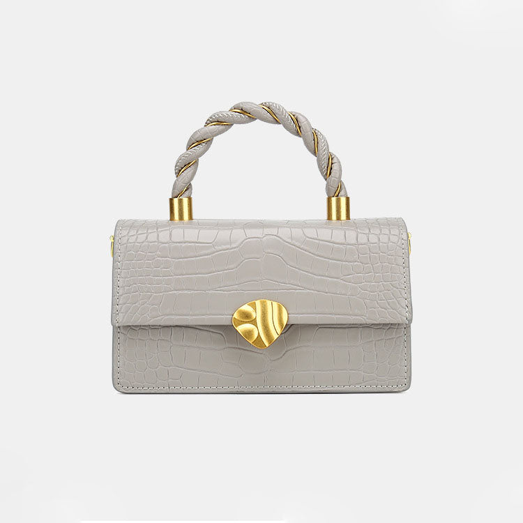 Women’s Croc Print Handbags with Vrossbody Strap in Vegan Leather image 9