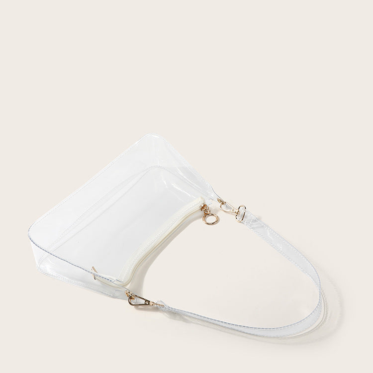 Women’s Clear PVC Baguette Bags image 3
