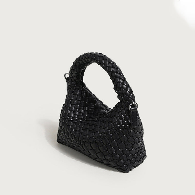 Women’s Braided Top Handle Clutch Bags with Shoulder Straps image 9