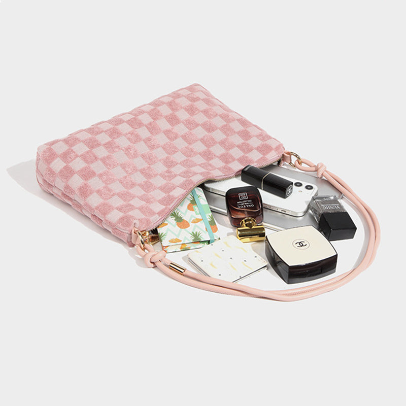 Women’s Checker Hobo Baguette Bags image 6