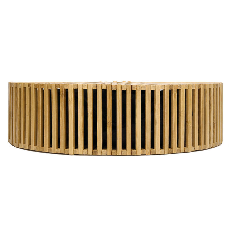 Women’s Bamboo Hollow Out Woven Beach Handbags image 6