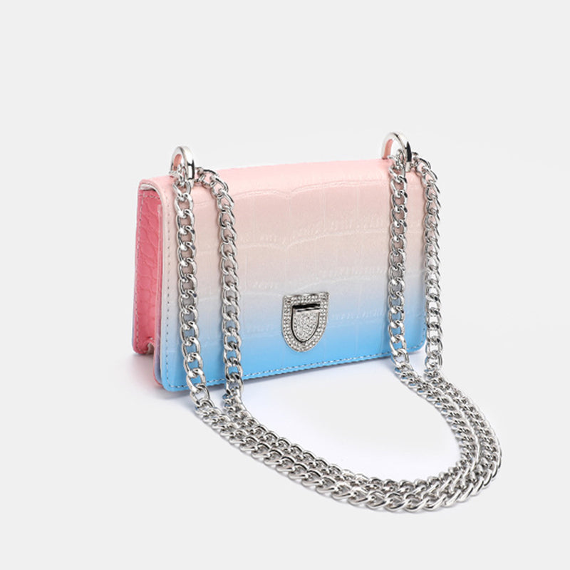 Women’s Croc Print Crossbody Bags in Vegan Leather image 2