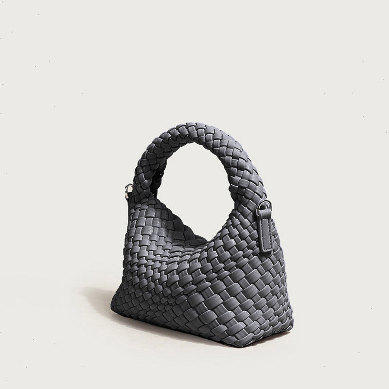 Women’s Braided Top Handle Clutch Bags with Shoulder Straps image 11