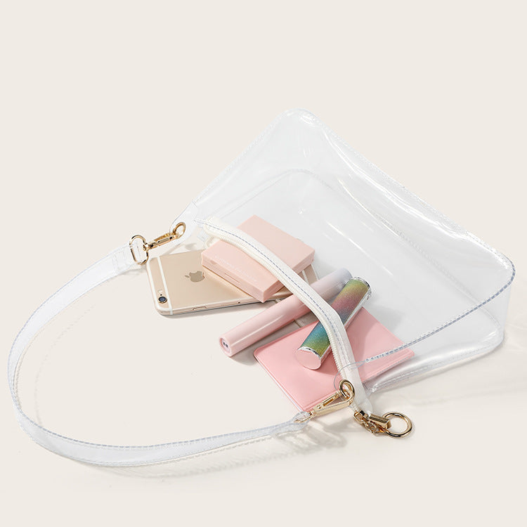 Women’s Clear PVC Baguette Bags image 5
