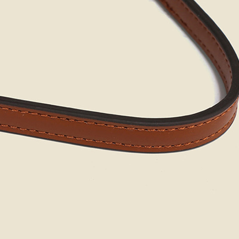 Women’s Brown Houndstooth Baguette Bags with Buckle image 8