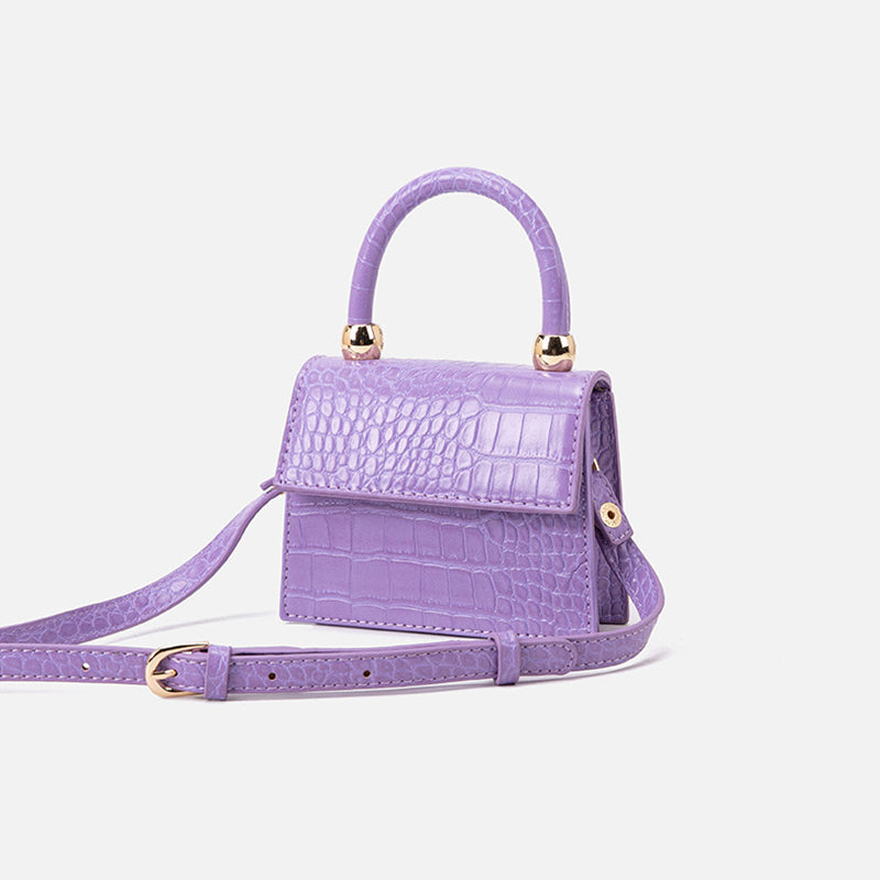 Women’s Croc Print Mini Crossbody Handbags image 5