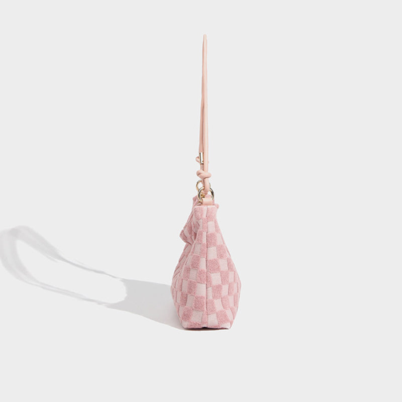 Women’s Checker Hobo Baguette Bags image 3