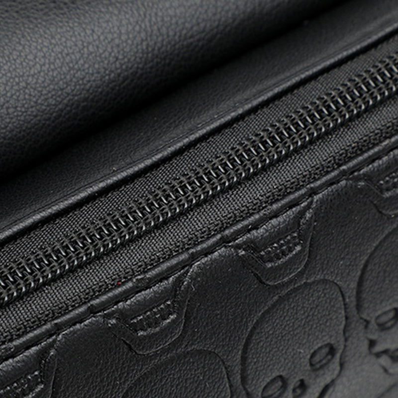 Women’s Black Skulls Envelope Clutch Bag with Shoulder Strap image 7