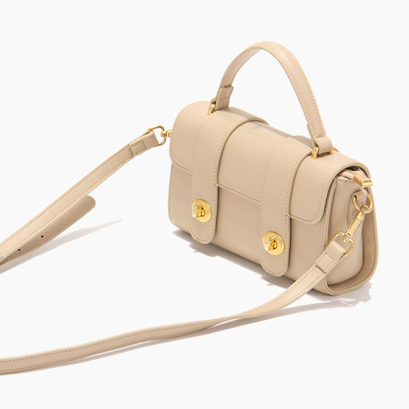 Women’s Apricot Crossbody Handbags in Vegan Leather image 4