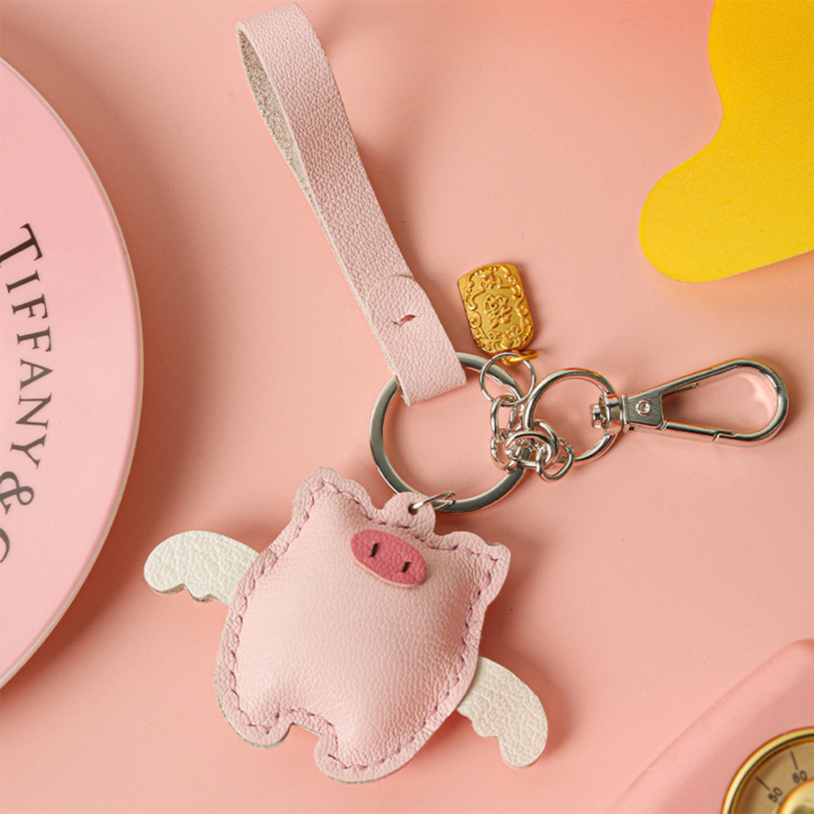 Wirkin® Sheep Leather Piglet Keychain DIY Kit