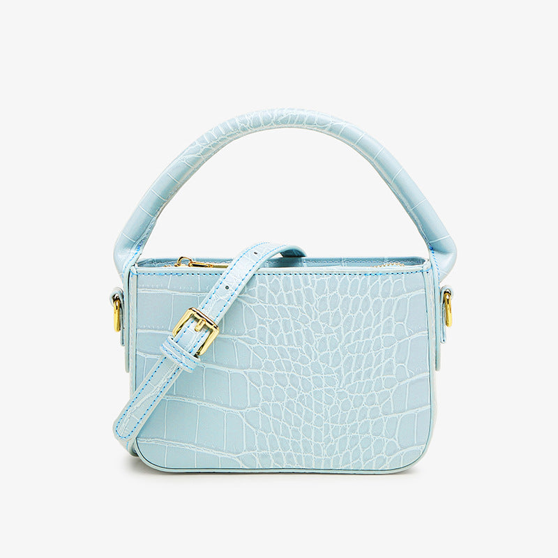 Women’s Croc Print Mini Handbags in Vegan Leather image 6