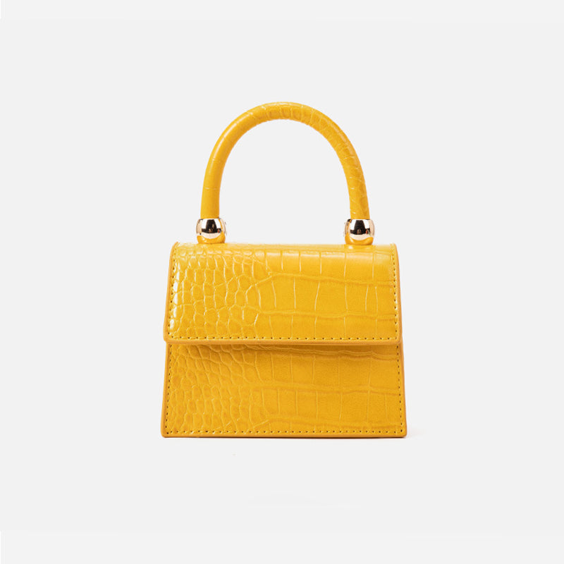 Women’s Croc Print Mini Crossbody Handbags image 8