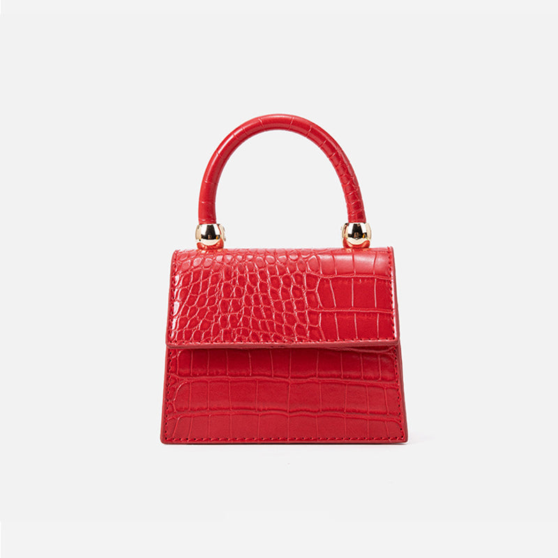 Women’s Croc Print Mini Crossbody Handbags image 9