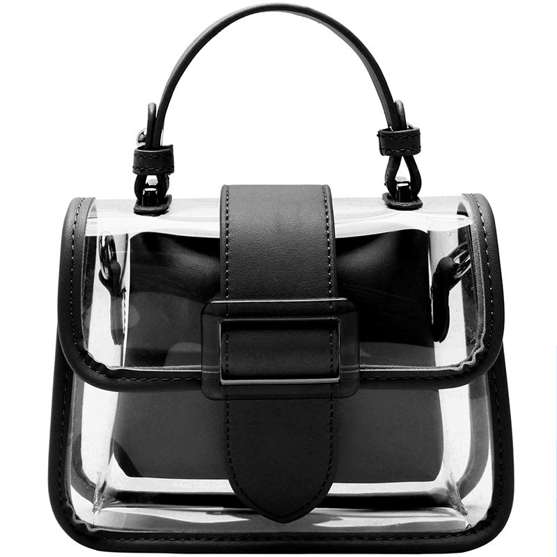 Women’s Clear PVC Handbag with Crossbody Chains image 6