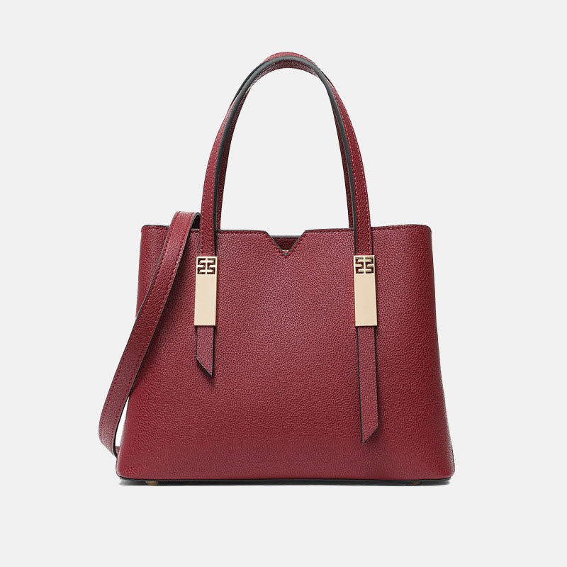 Women’s Genuine Leather Vintage Magnetic Buckle Crossbody Duchess Handbag image