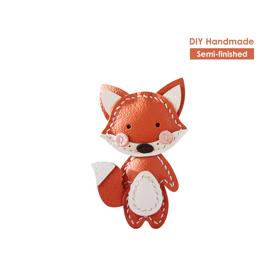 Fox Keychain DIY Leather Kit | Handmade Fox Leather Keychain - Wirkin™