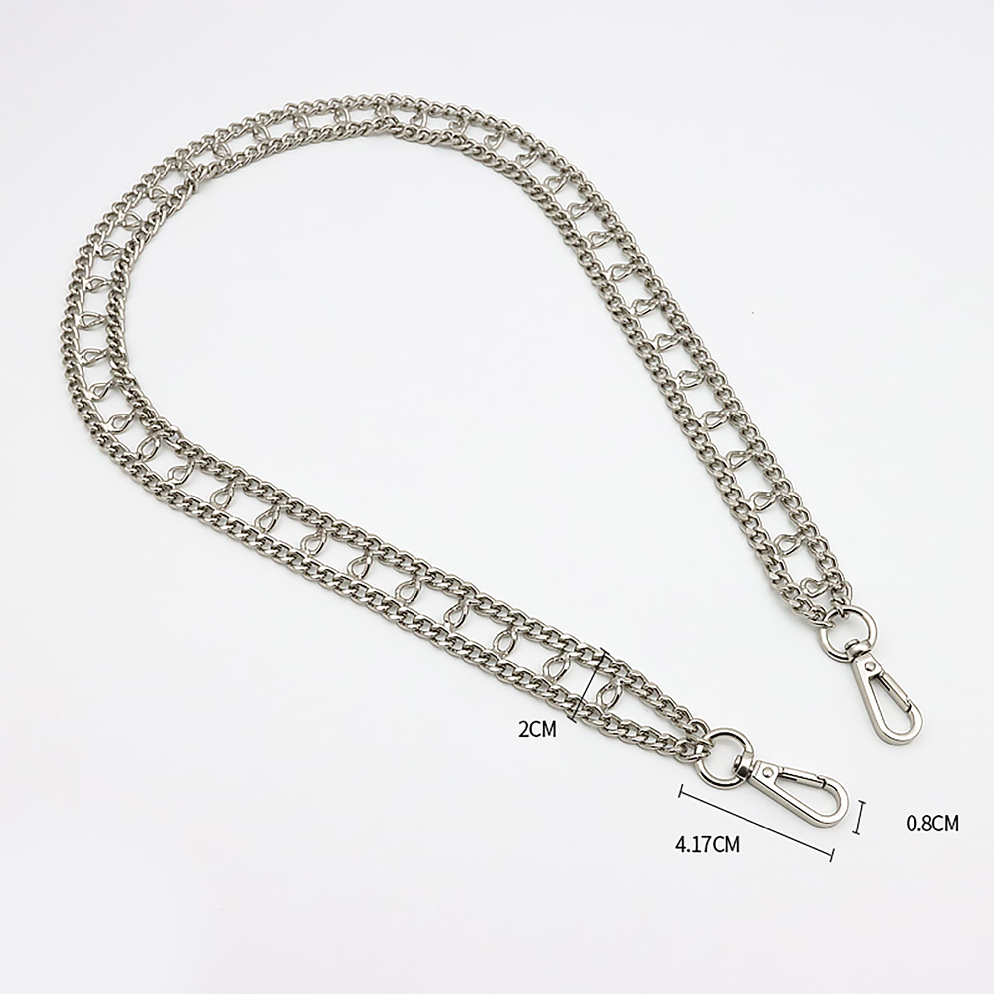 Wide Metal Chain Strap for Shoulder & Crossbody Bags – Perfect for Bag Transformation and Customization