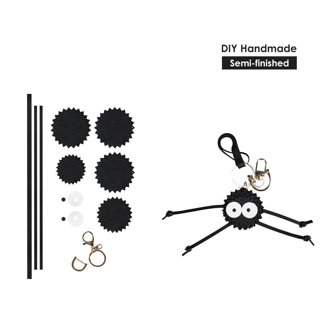 Handmade Leather Keychain DIY Kit | How to Make a Leather Keychain - Wirkin® DIY