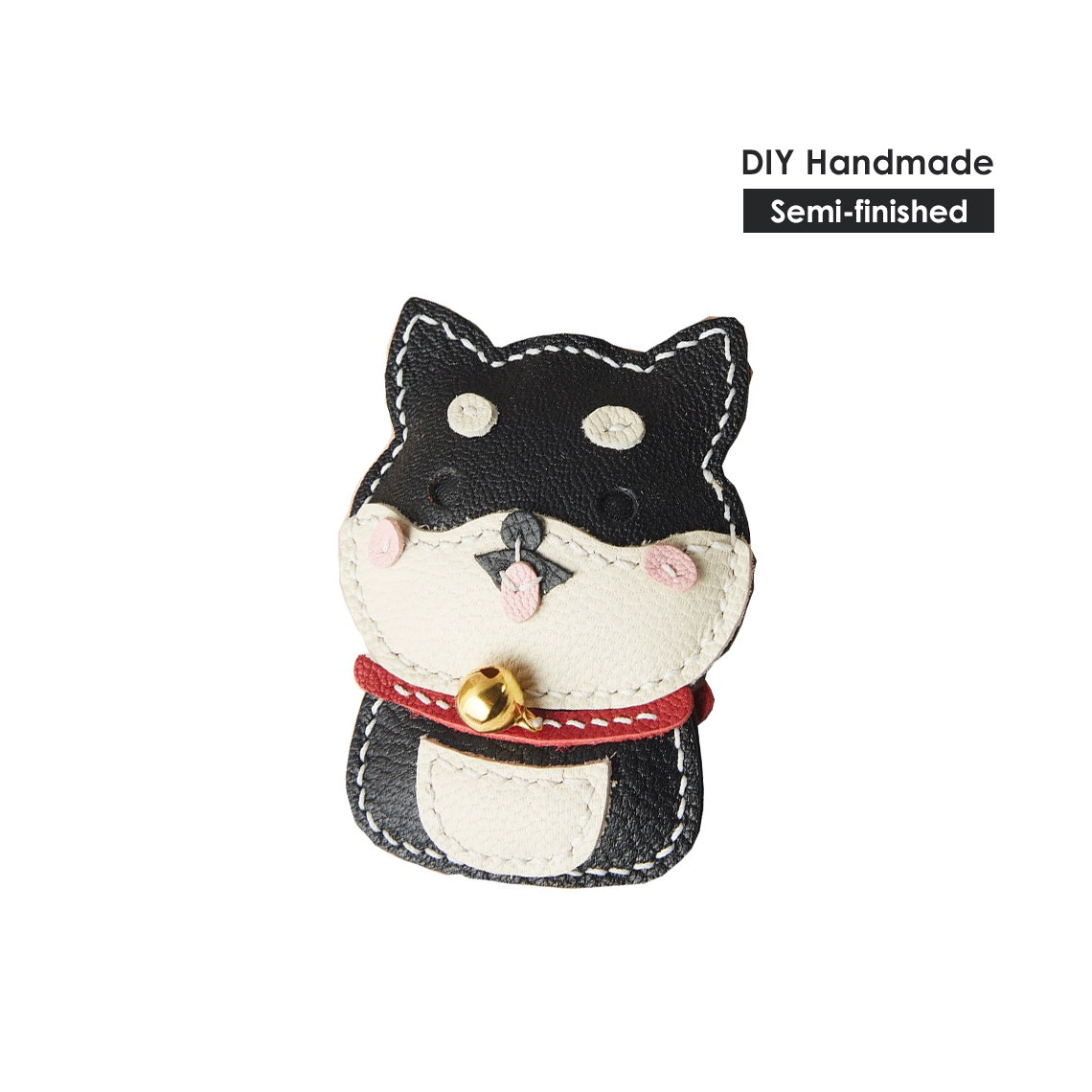 Cute Dog Keychain DIY Leather Kit | Make a Leather Keychain Charm for Your Dog Friends - Wirkin