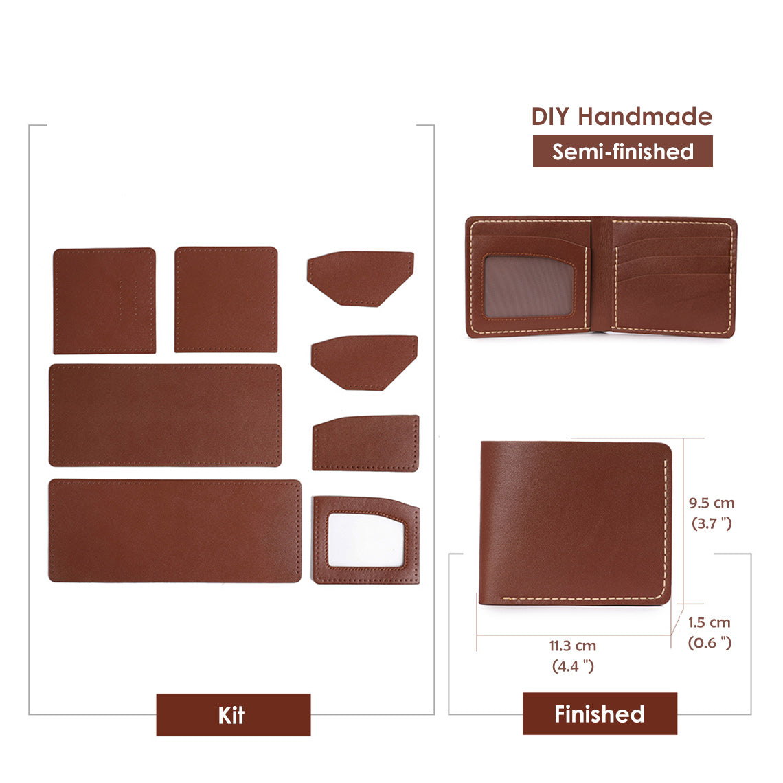 Light Brown Purse | How to make leather Purse | Wirkin™
