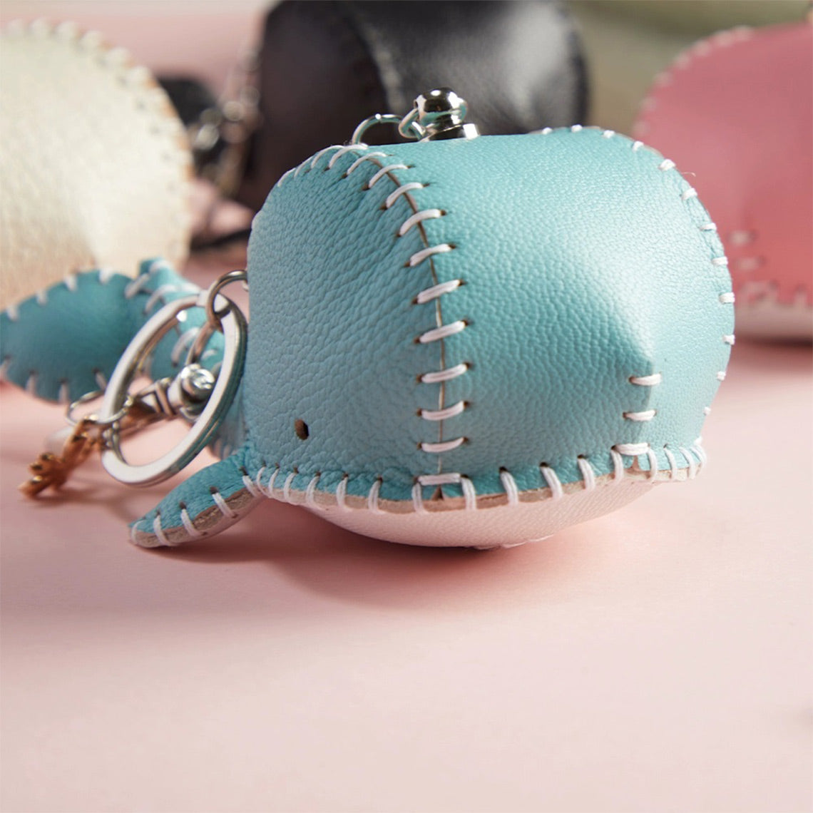 Blue Whale Leather Keychain Pendant | DIY Leathercraft Making Kits for Beginners - Wirkin™