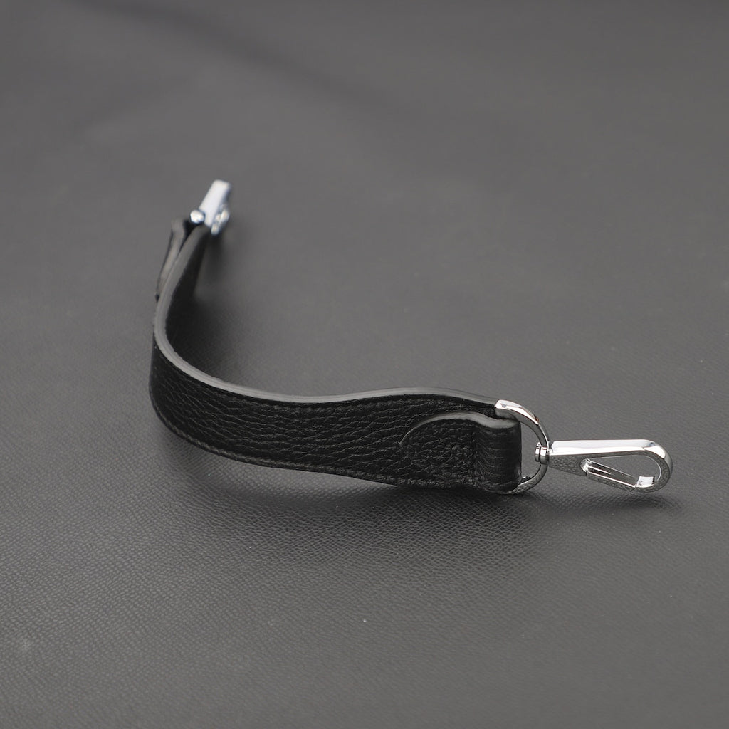 Artisanal Togo Leather Bandoulière (30mm Wide): Hand-Stitched Short Crossbody/Top Handle Strap Upgrade