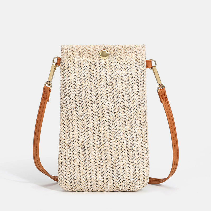 Women’s Woven Beach Phone Crossbody Bags image