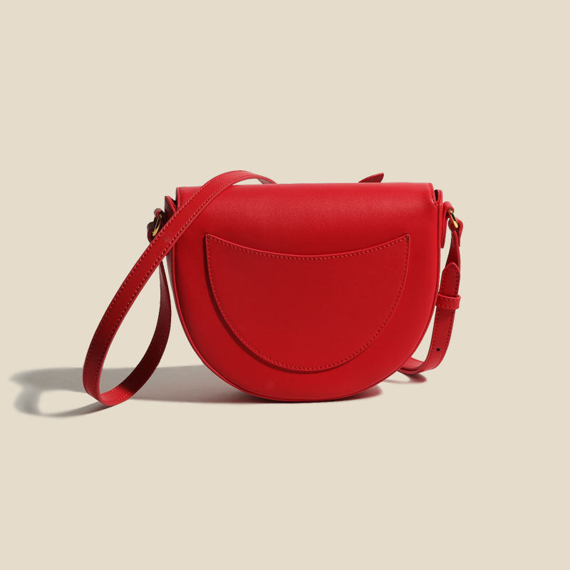 Women’s Genuine Leather Bowknot Shoulder Sanddle Bags image 3