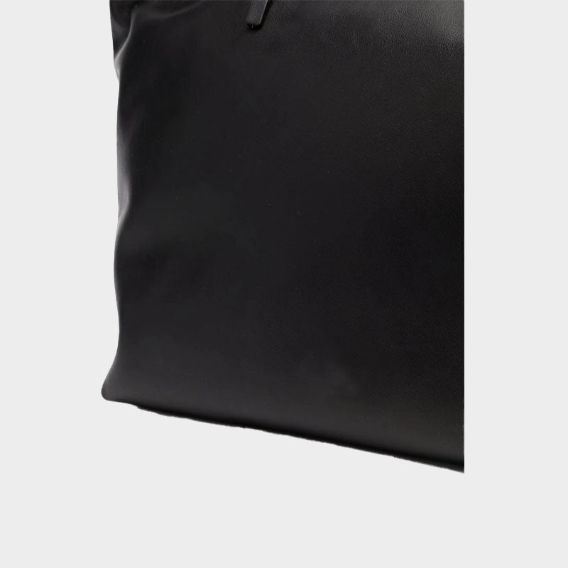 Women’s Waves Black Leather Tote Bags image 5