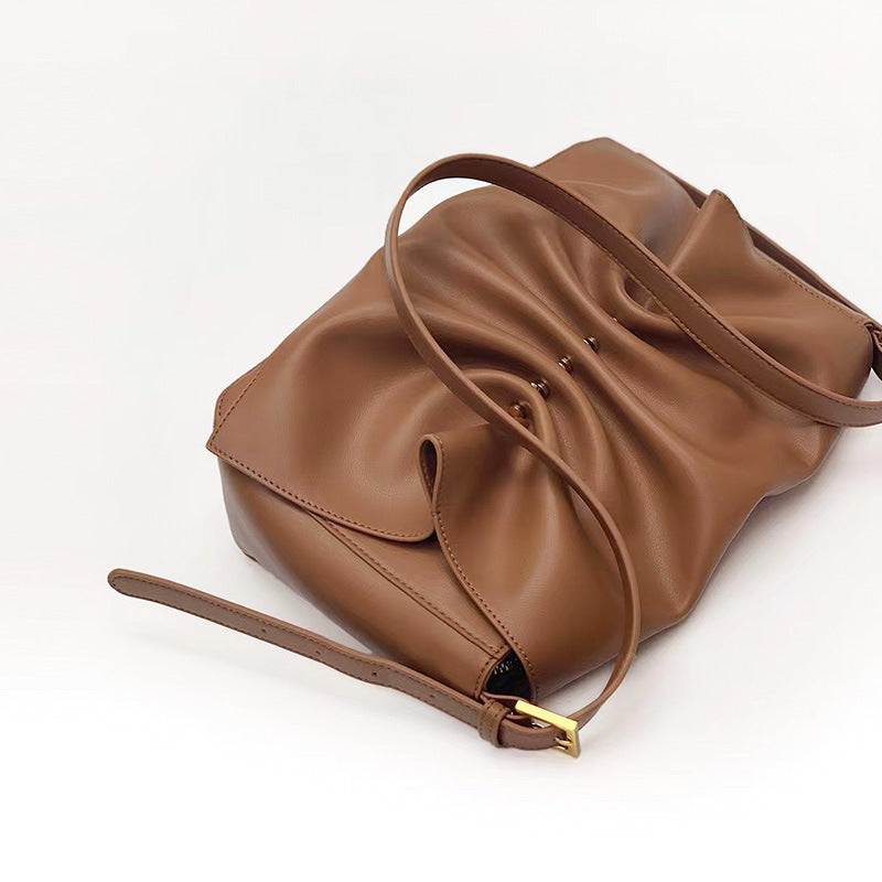 Women’s Slouchy Genuine Leather Shoulder Bags image 3
