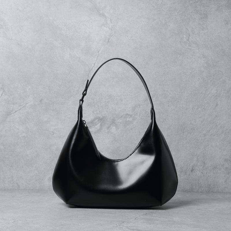 Women’s Genuine Leather Half Moon Hobo Bags image 2
