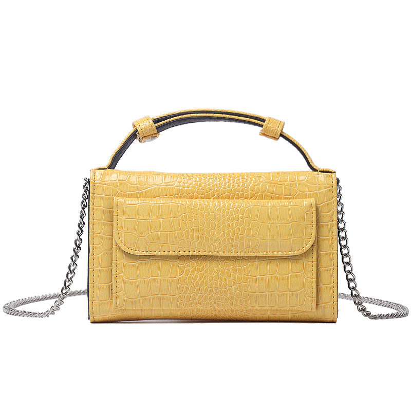 Women’s Lizard Print Mini Chain Bags Genuine Leather image 2