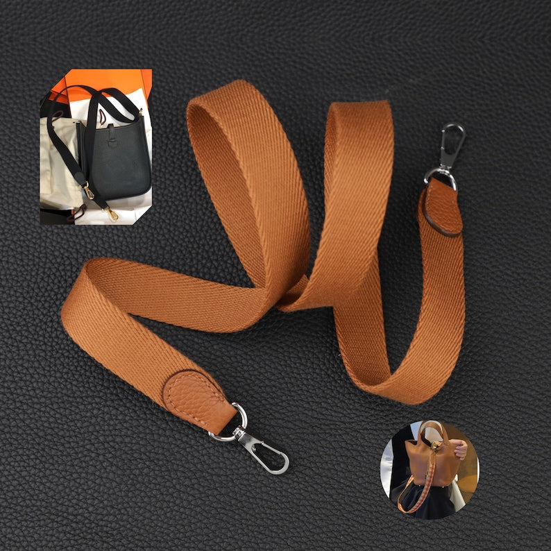 Gold Canvas Bag Strap (25mm) - Fits Evelyne TPM, Picotin, Mini Kelly II