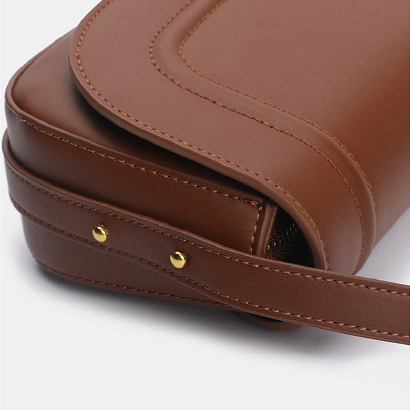 Women’s Vegan Leather Saddle Bags image 6