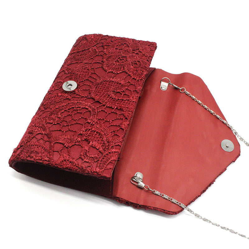Women’s Lace Envolope Evening Clutch Bags Bridal Bags image 13
