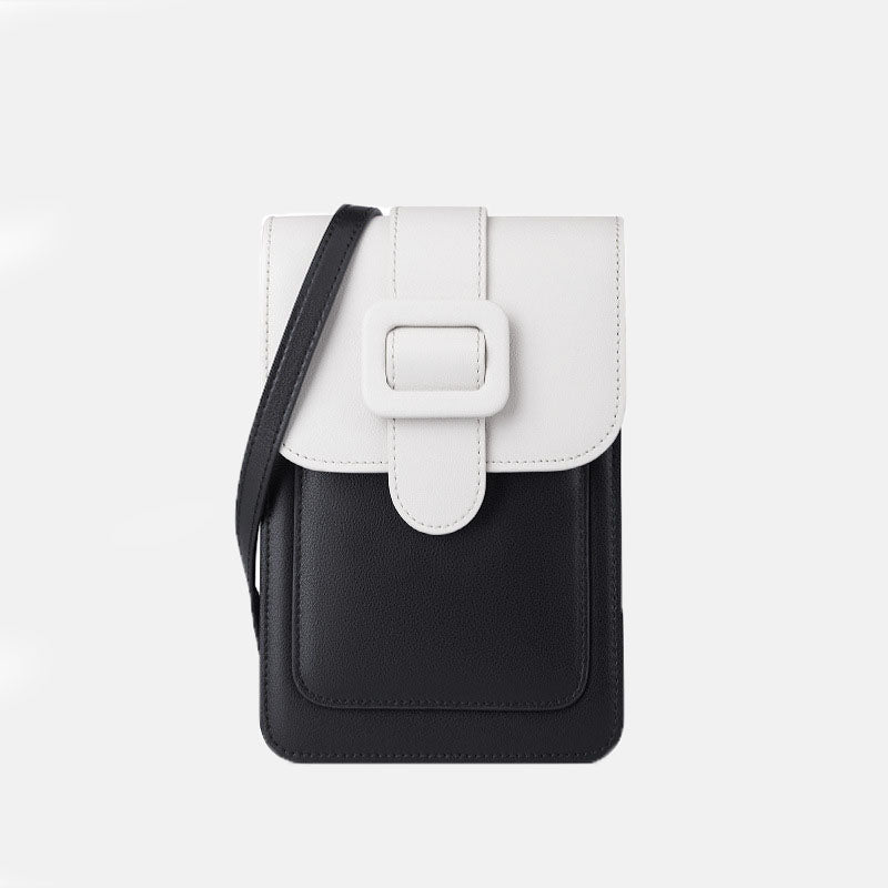 Women’s Genuine Leather Two Tone Phone Pouch image